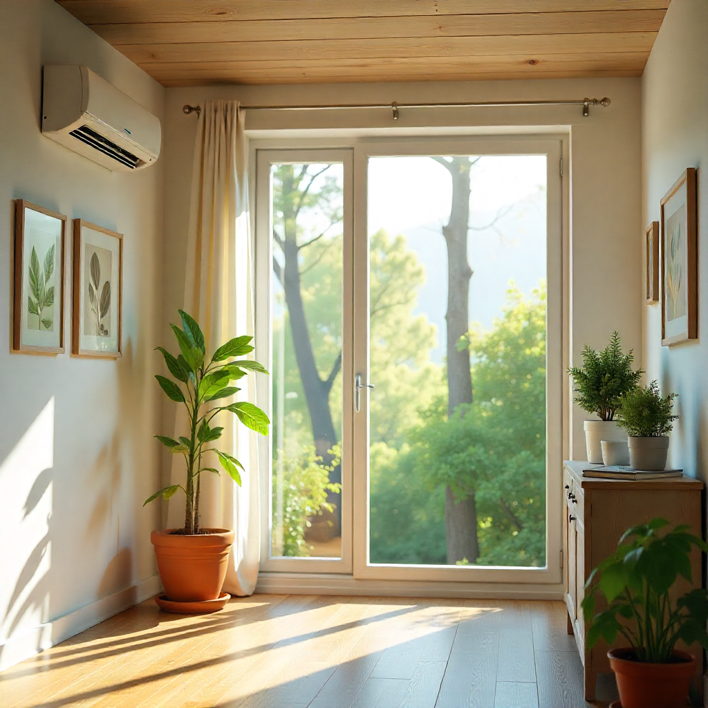 Compact residential air conditioning system