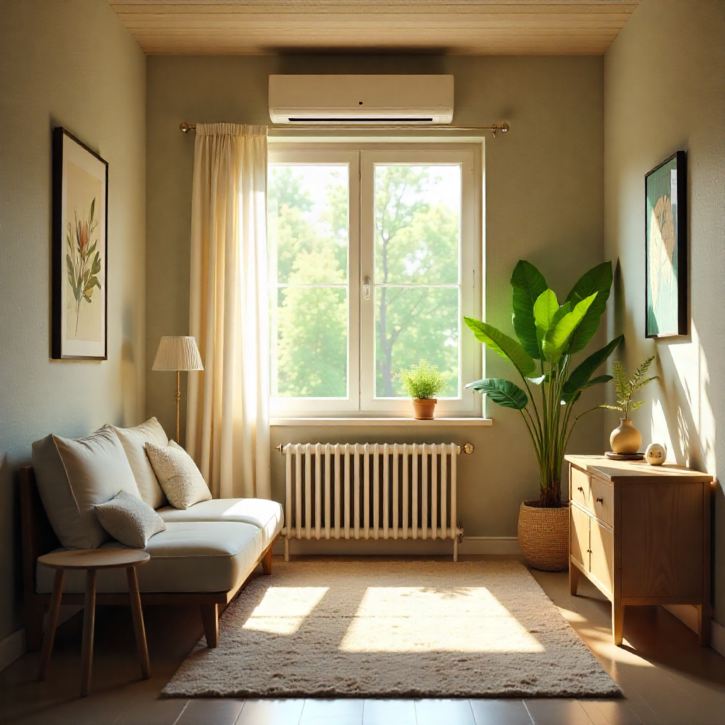 Commercial air conditioning system for offices